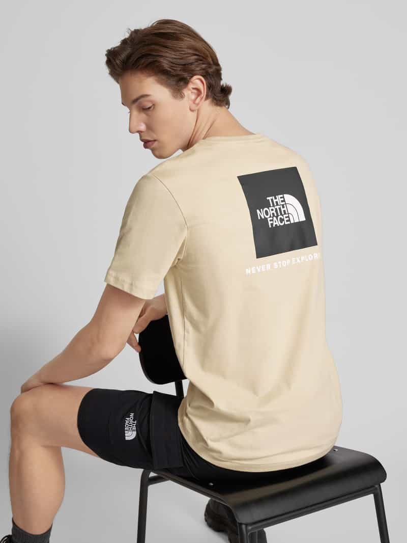 The North Face T-shirt met labelprint model 'REDBOX'