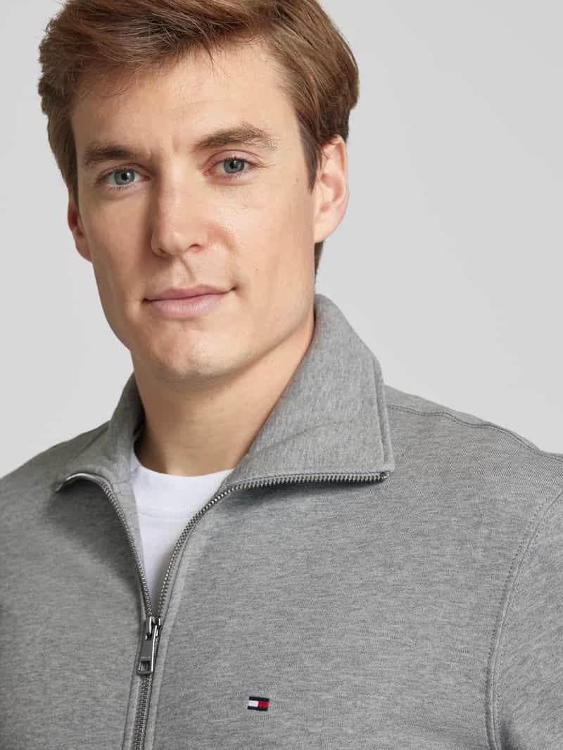 Tommy Hilfiger Regular fit sweatjack met labelstitching