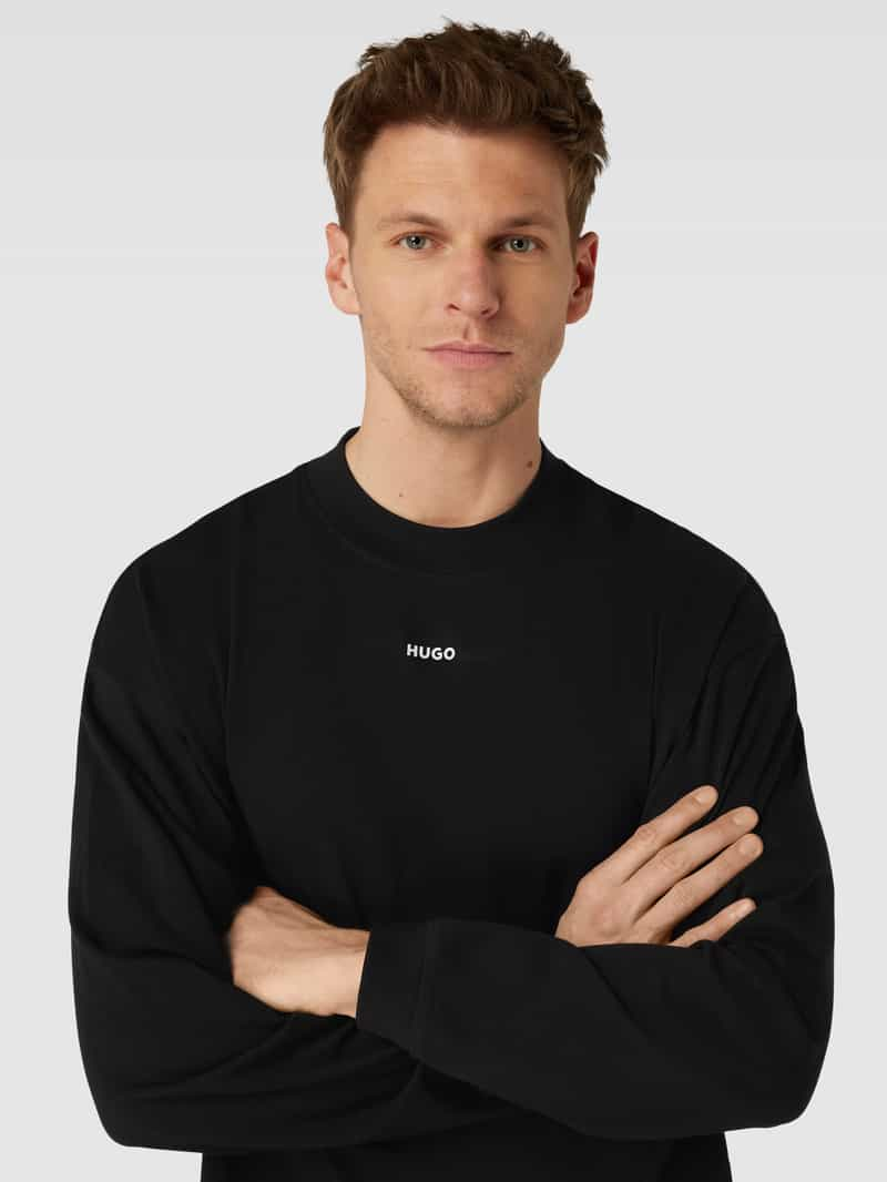 HUGO Sweatshirt met labeldetail model 'Daposo'