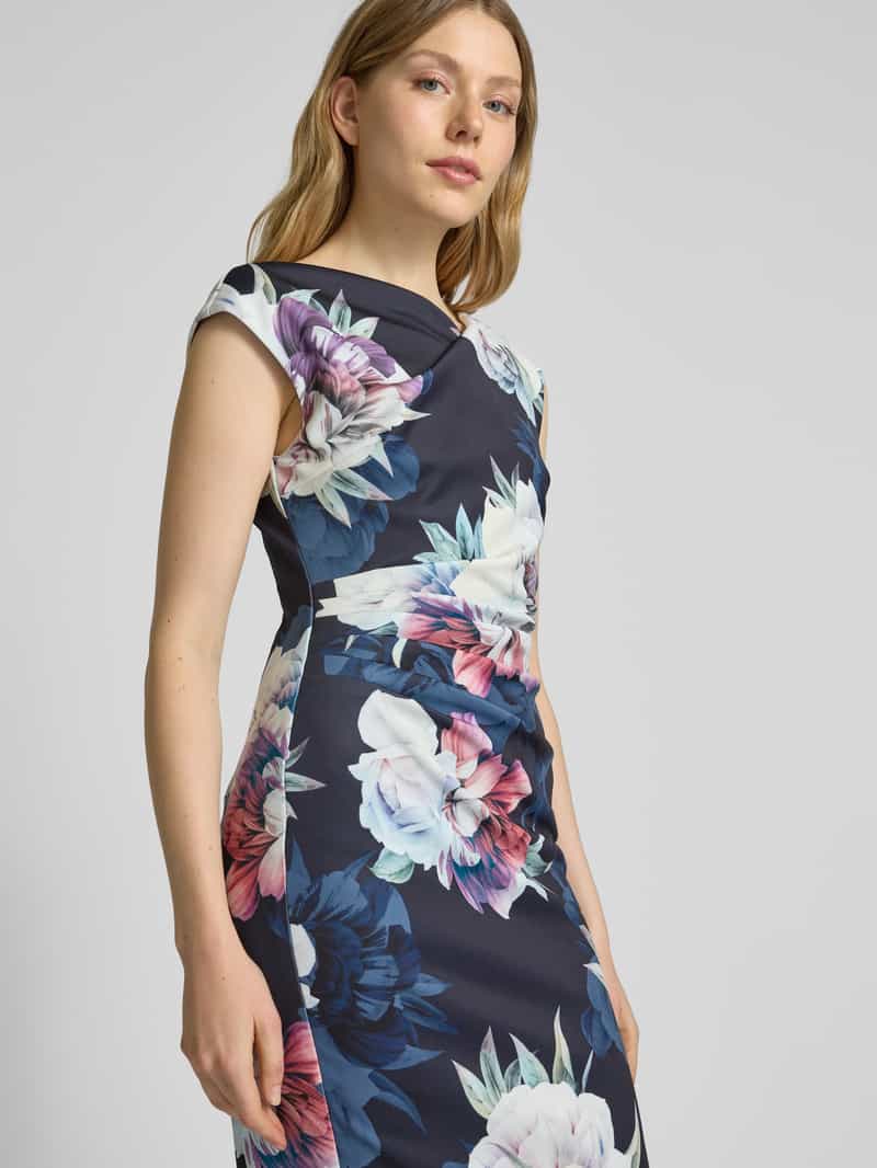 Swing Cocktailjurk met bloemenmotief