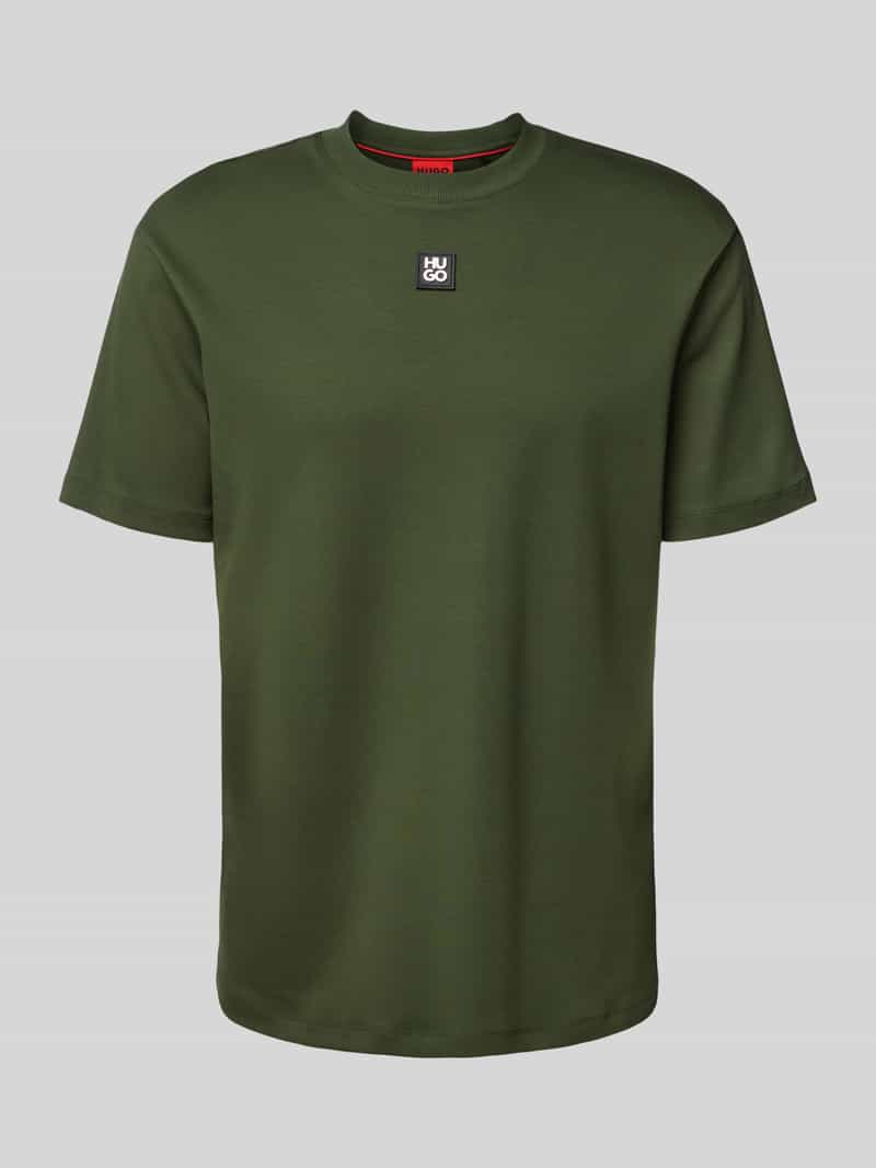 HUGO T-shirt met labelpatch model 'Dalile'