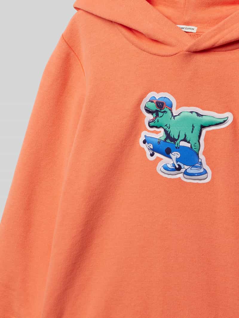 Tom Tailor Regular fit hoodie van katoenmix met 3D-print