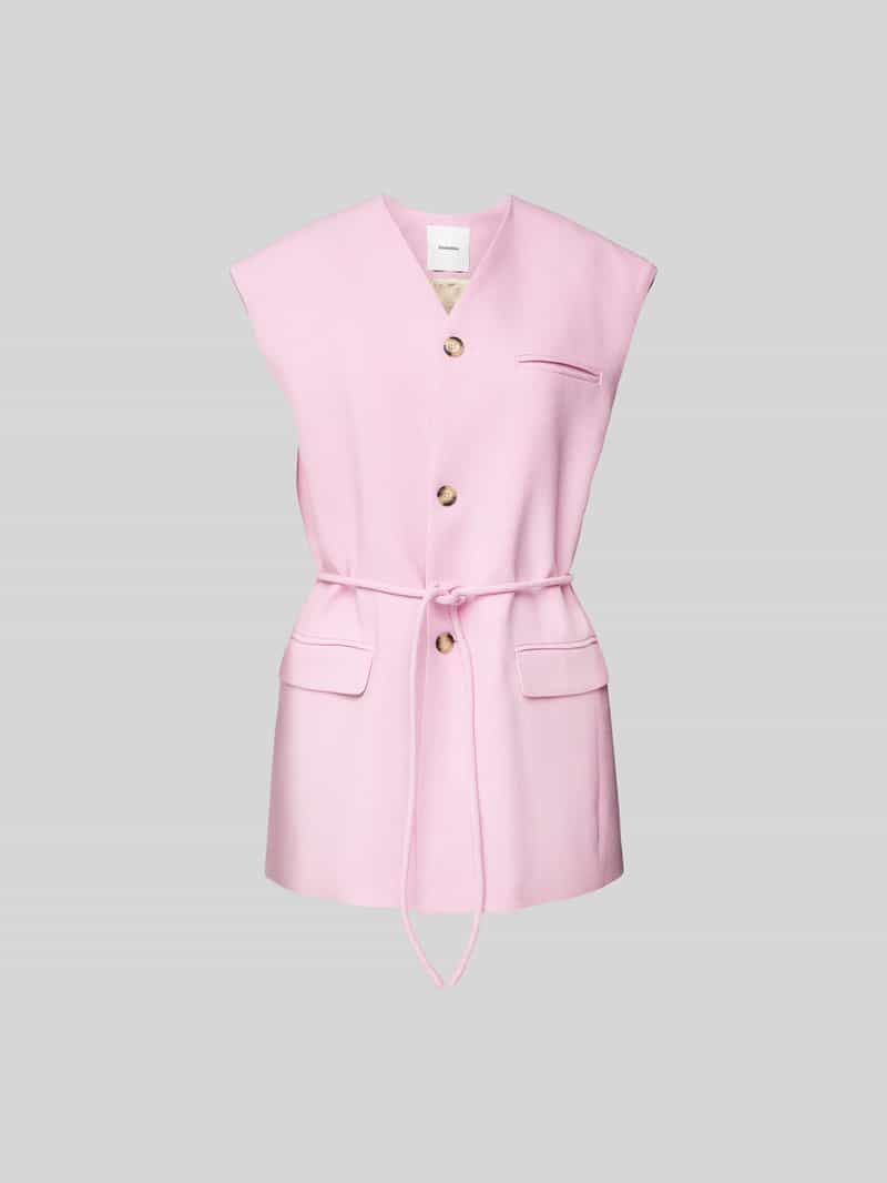 Overhemdblousetop met knoopsluiting