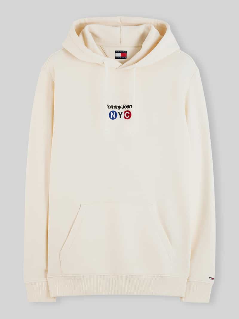 relaxed fit hoodie van puur katoen