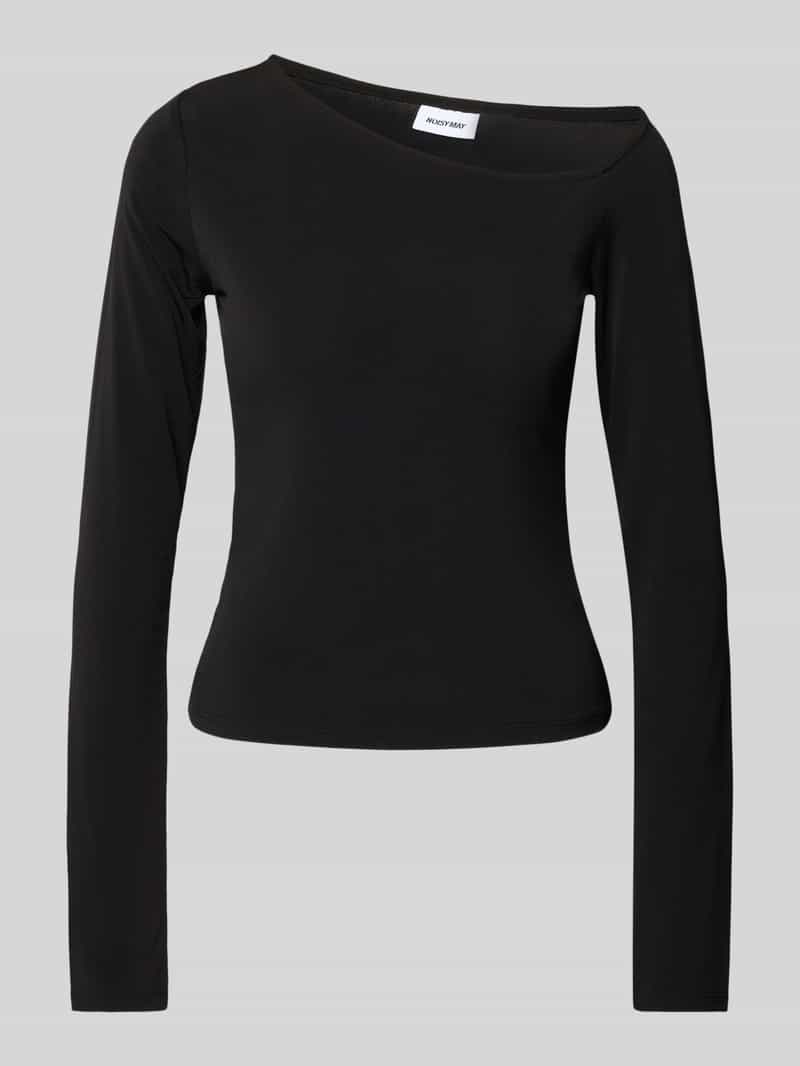 NOISY MAY Longsleeve met asymmetrische halslijn model 'BELLA'
