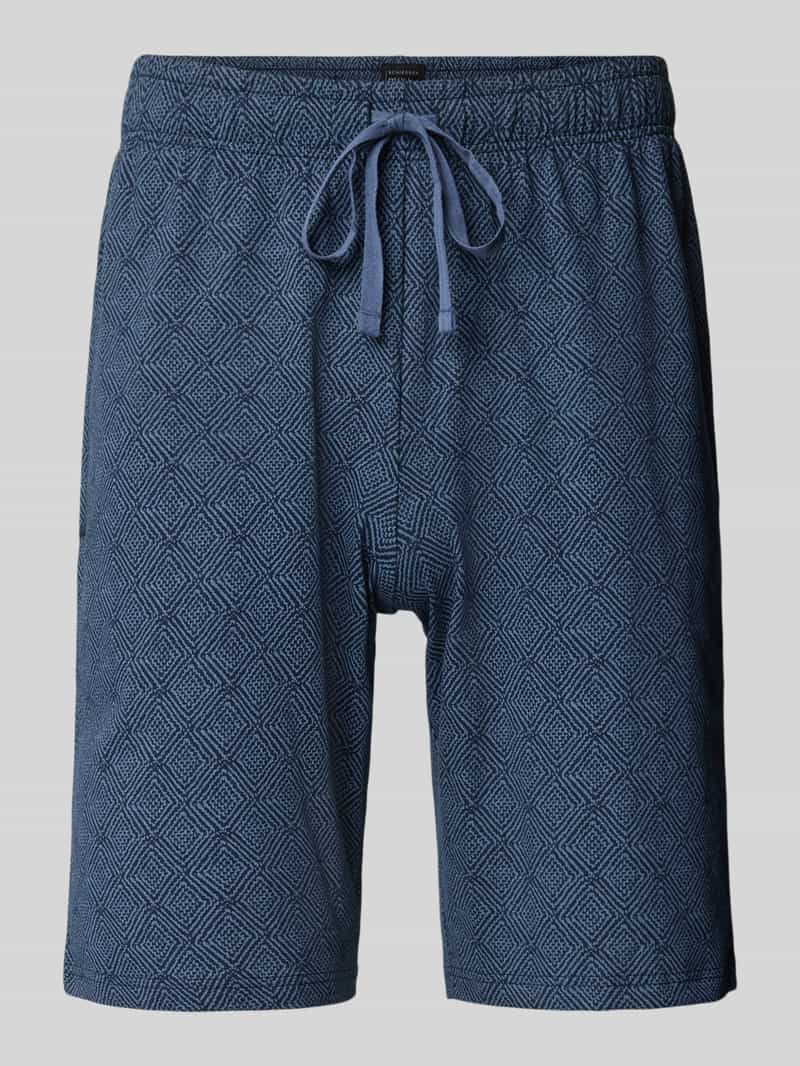 Schiesser Regular fit bermuda met elastische band