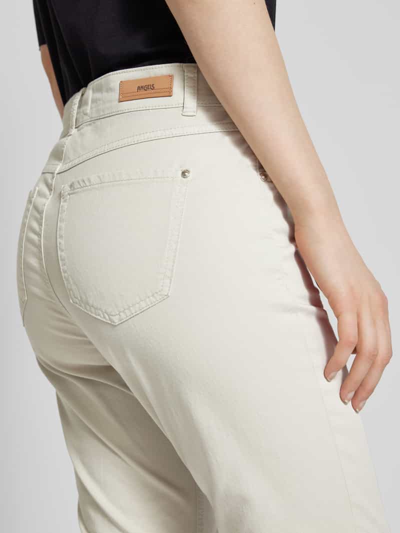 Angels Broek met reguliere pasvorm met verkort model 'Leni'