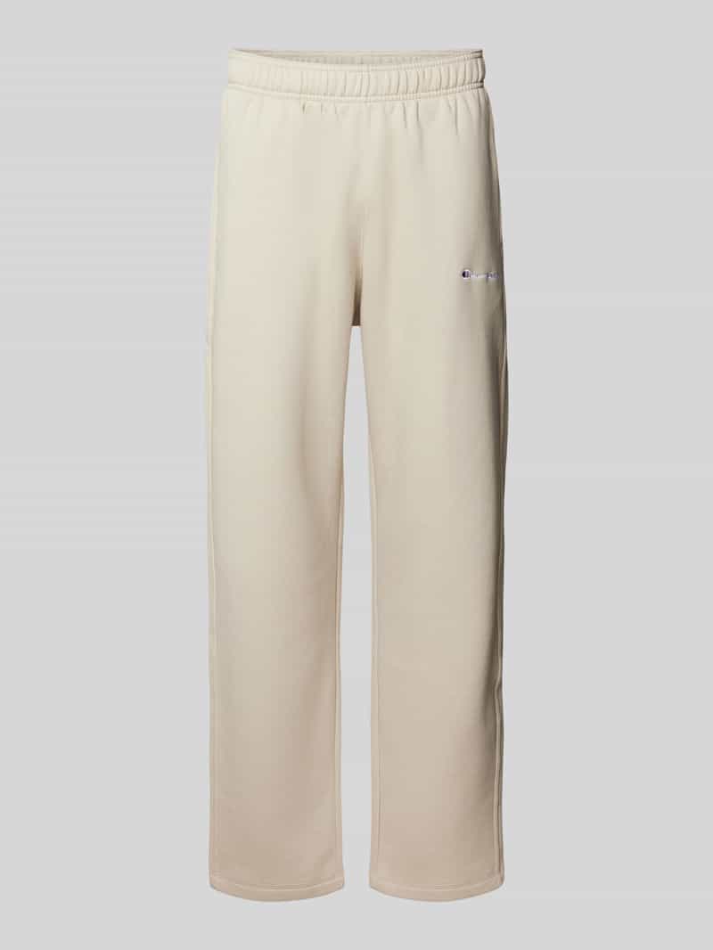 Champion Straight fit sweatpants met labelstitching