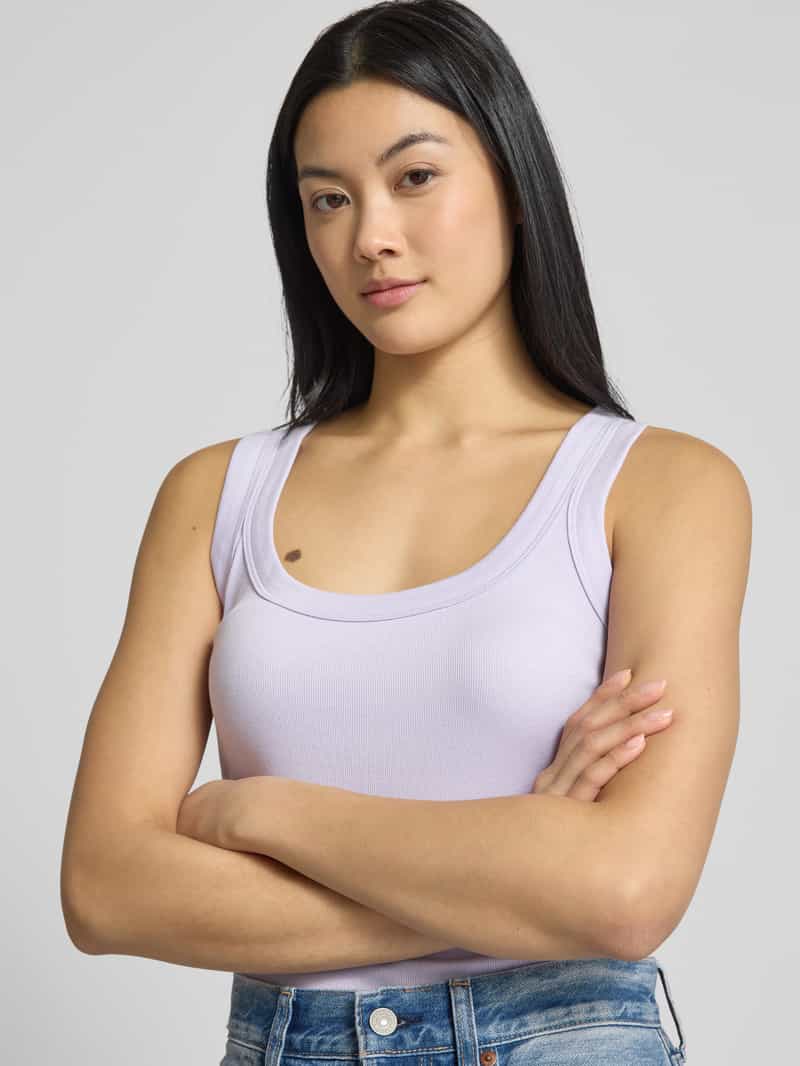 Marc Cain Tanktop met geribde boothals