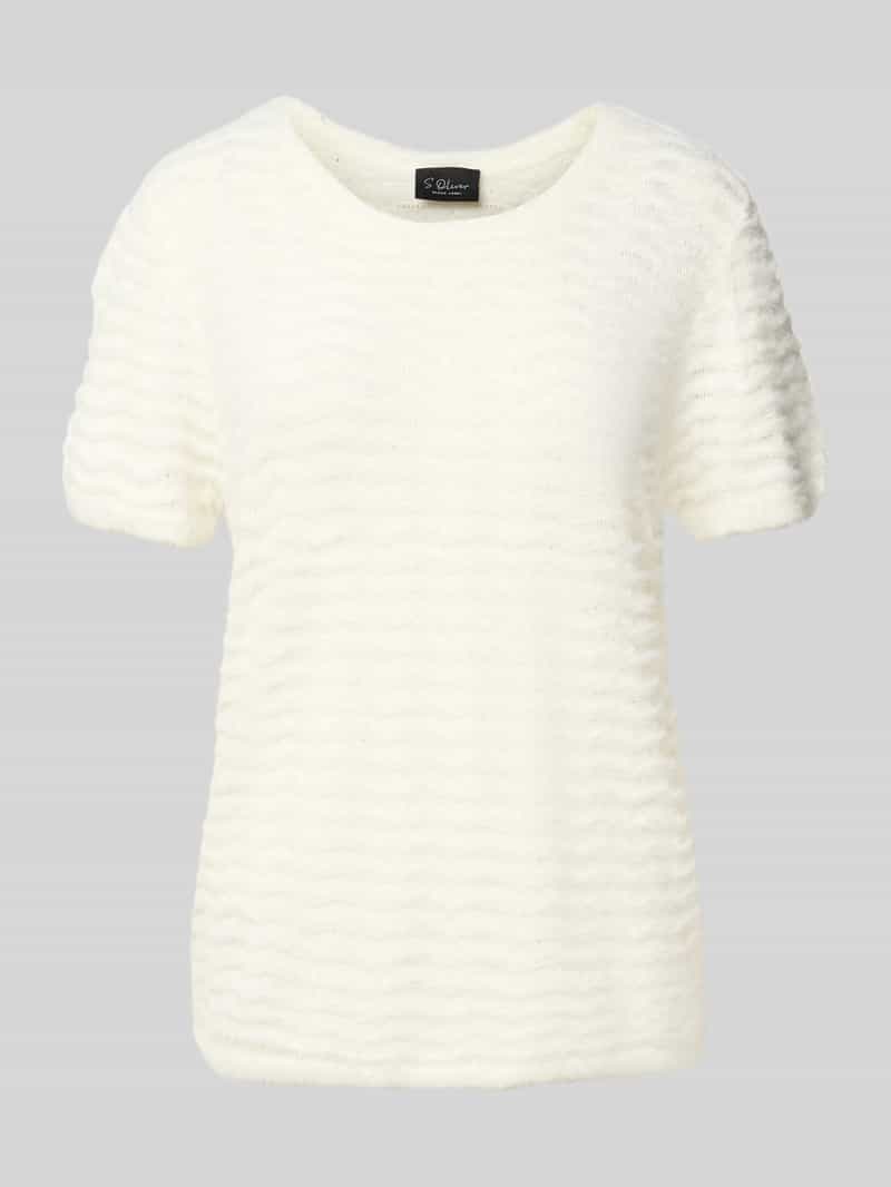 s.Oliver BLACK LABEL Regular fit gebreid shirt van viscosemix
