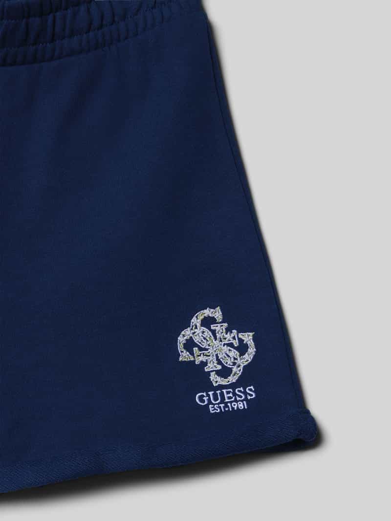 Guess Regular fit sweatshorts met labelstitching model 'ACTIVE'