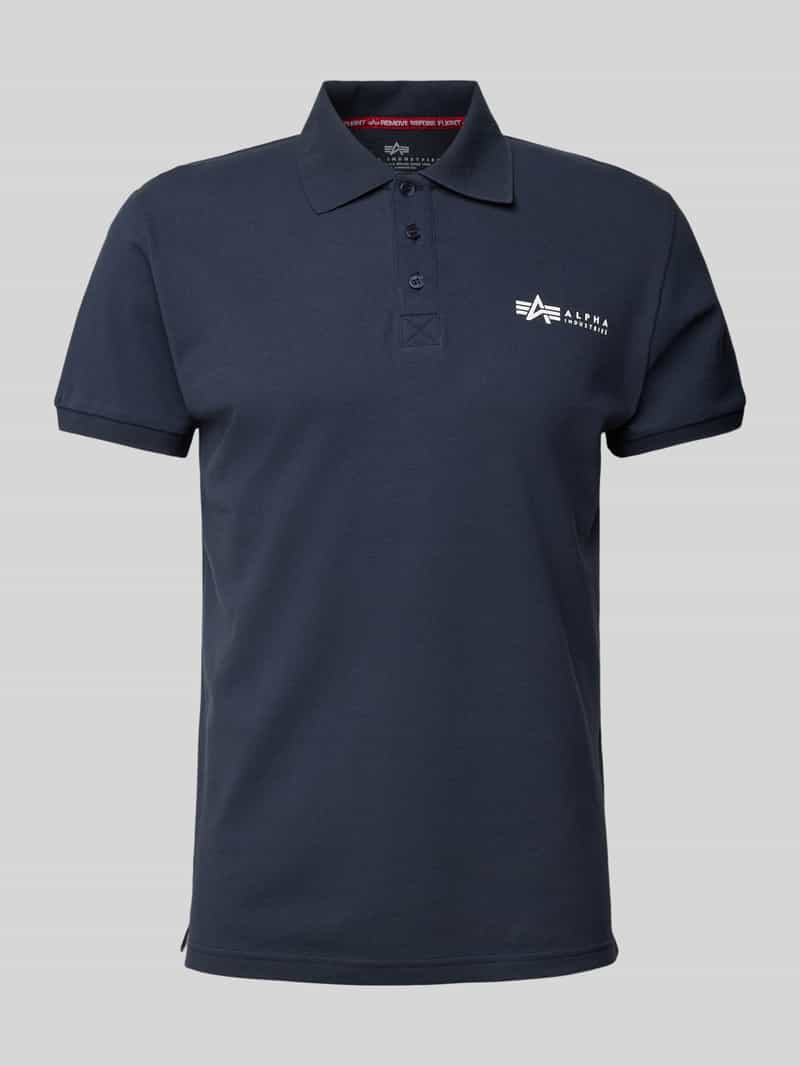 alpha industries Regular fit poloshirt met labelprint