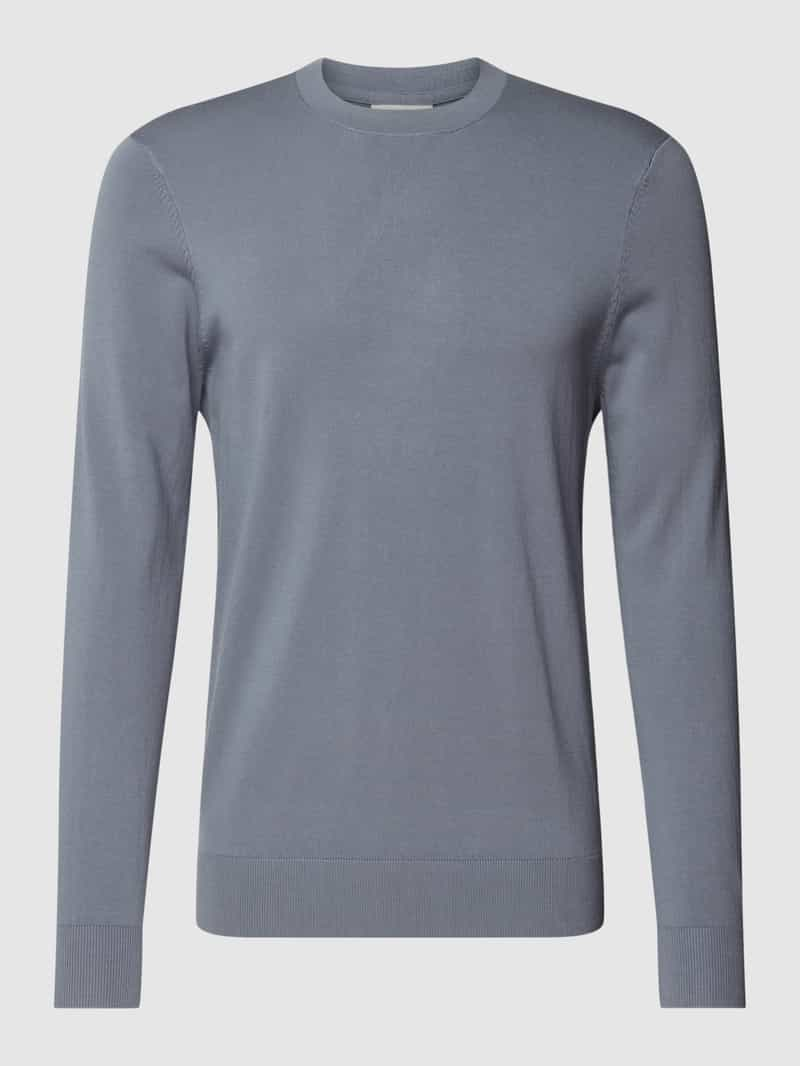 Profuomo Gebreide pullover met ronde hals