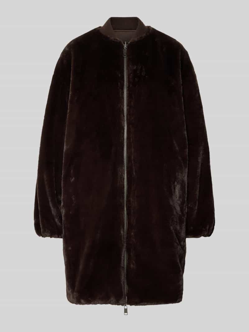 Beaumont Amsterdam Regular fit lange jas van imitatiebont model 'Wender'