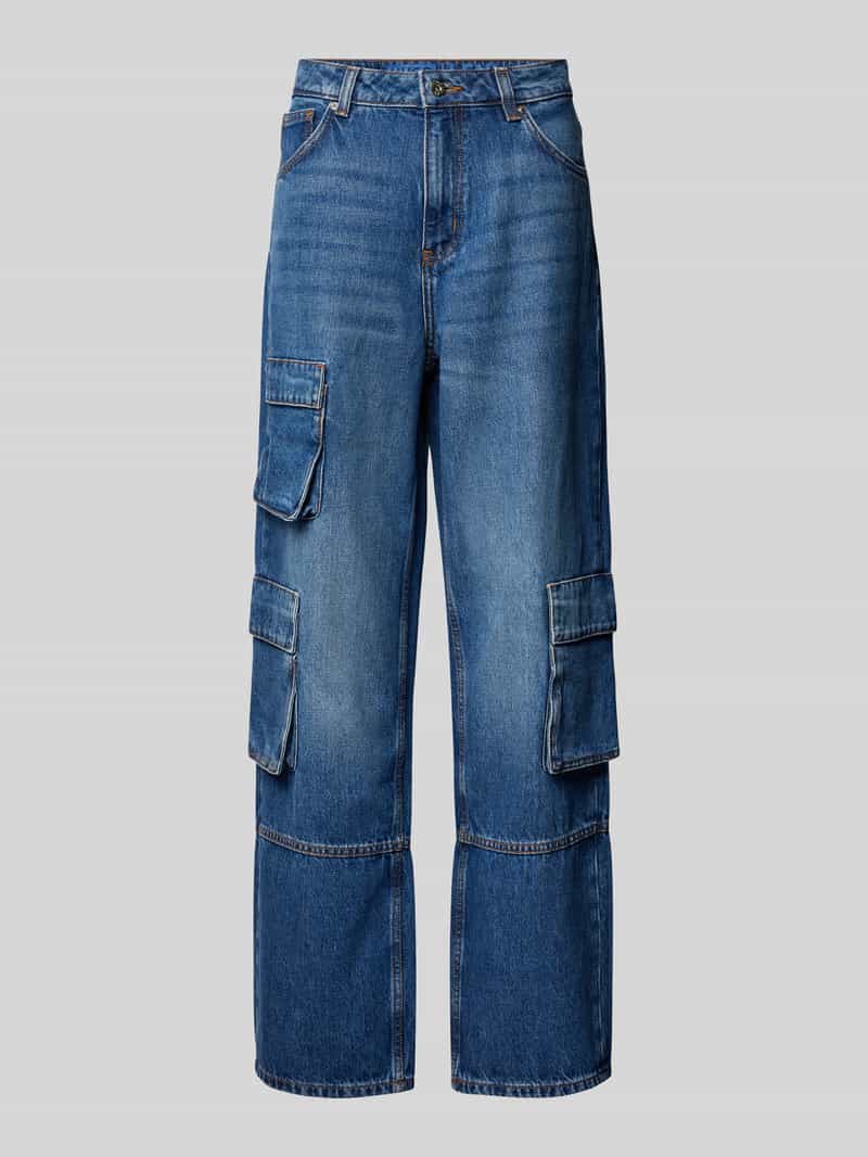 Hugo Blue NU NIEUW bij P&C*: Jeans met cargozakken, model 'Leni'
