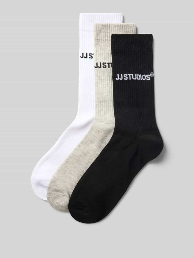 jack & jones Sokken met labeldetail in een set van 3 paar