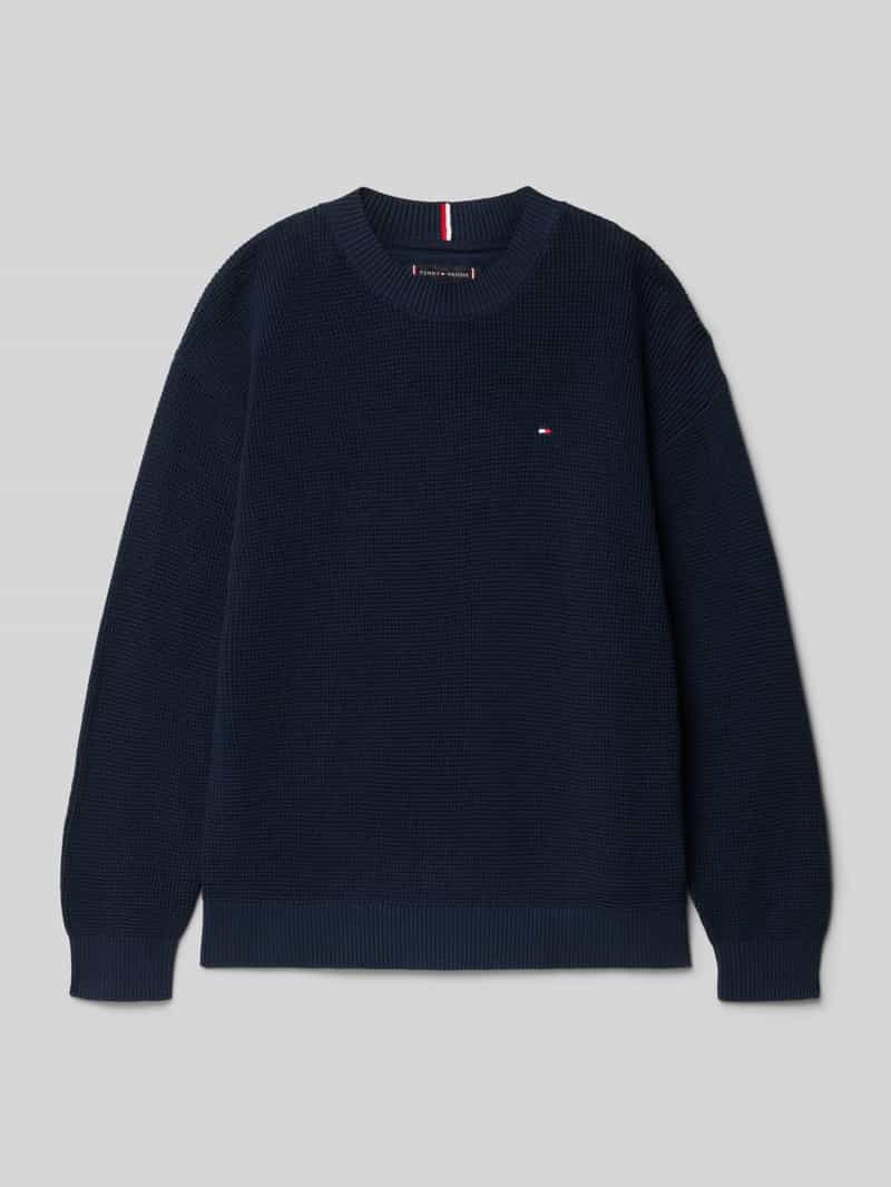 Tommy Hilfiger Kids Regular fit gebreide pullover van zuiver katoen