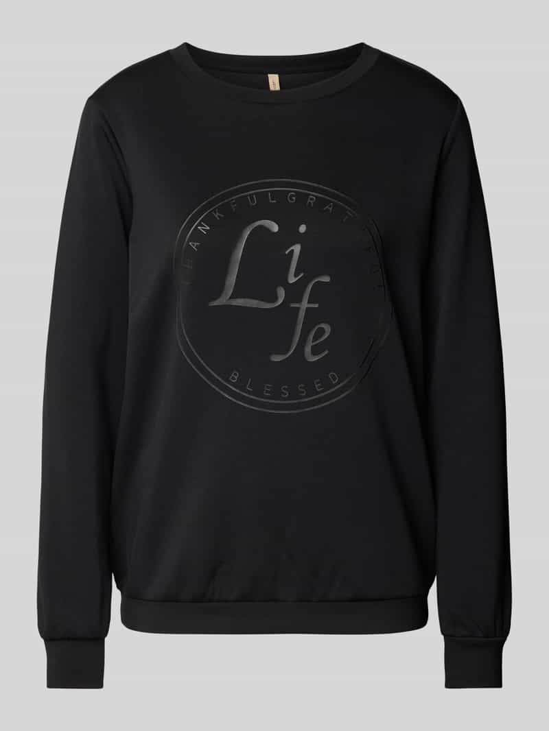 Soyaconcept Sweatshirt met labelprint model 'BANU'