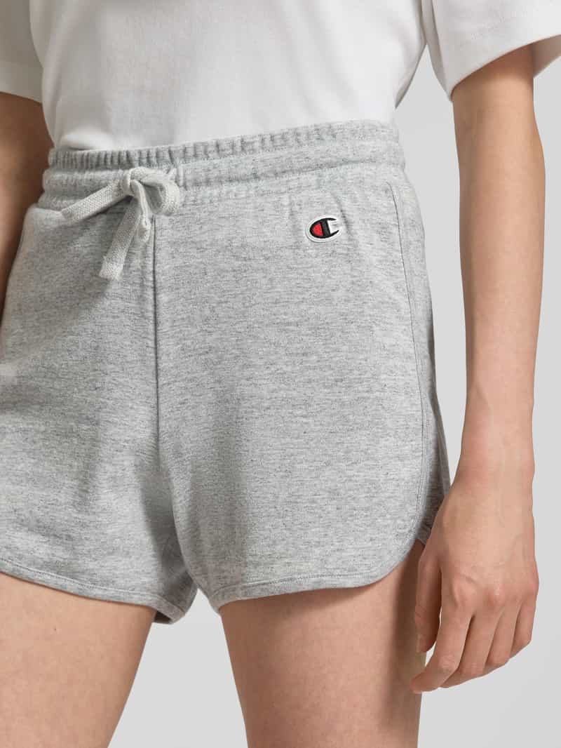Champion Sweatshorts met labeldetail