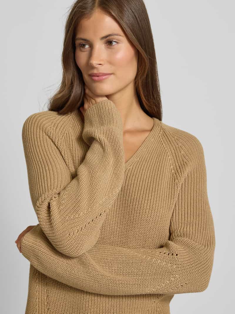 Boss Orange Regular fit gebreide pullover van zuiver katoen
