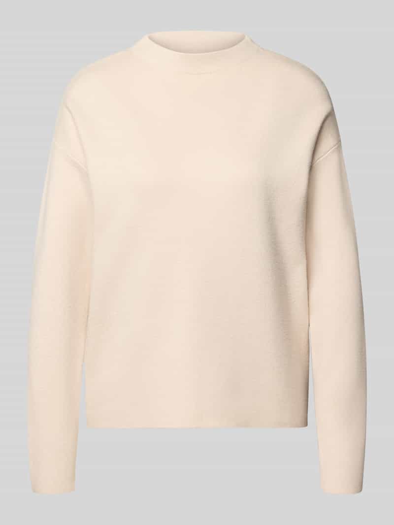 Christian Berg Woman Oversized gebreide pullover met geribde opstaande kraag