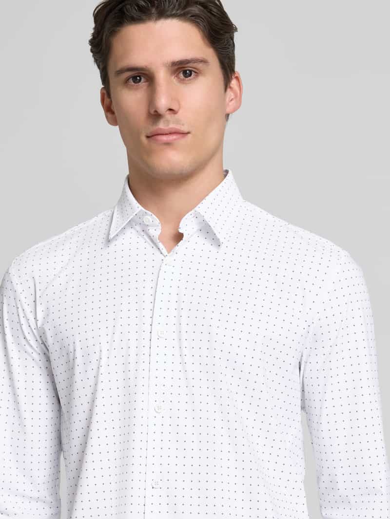 Boss Slim fit vrijetijdsoverhemd met kentkraag model 'ROAN'
