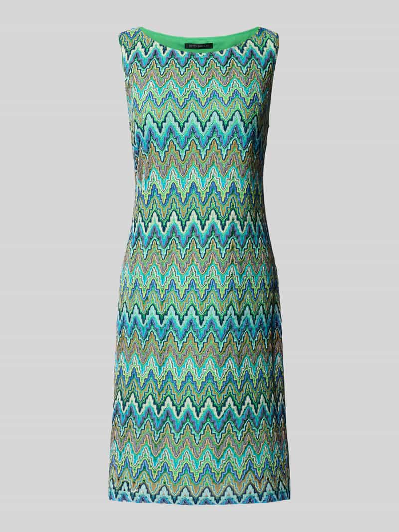 Betty Barclay Knielange kokerjurk in all-over look