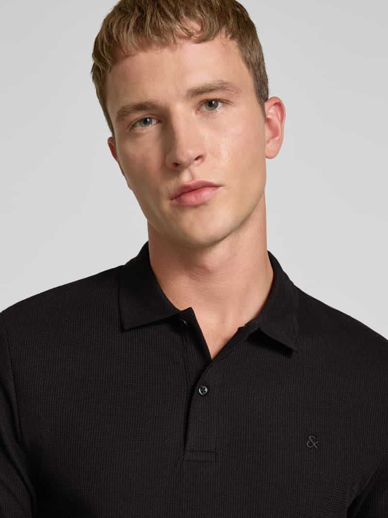 jack & jones Regular fit poloshirt met labelstitching model 'AUSTIN'