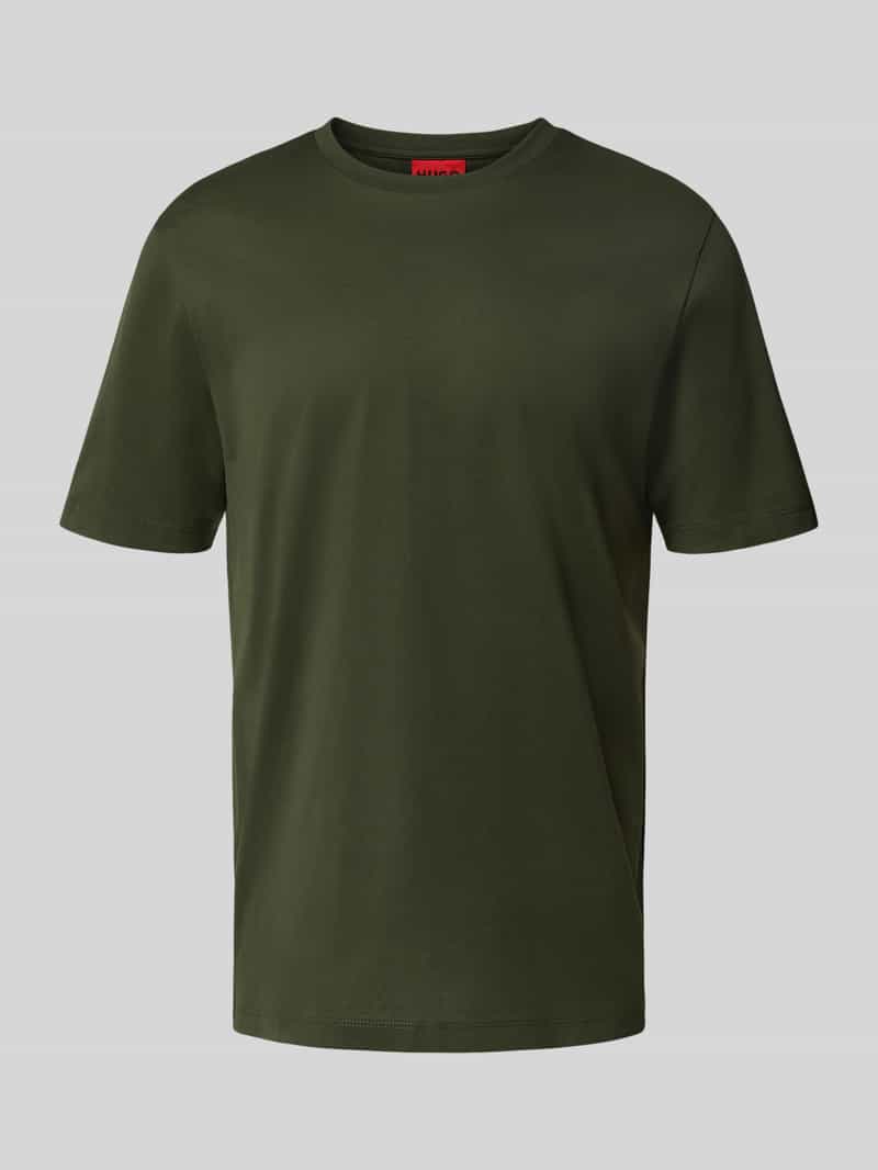 HUGO Slim fit T-shirt van puur katoen model 'DIMERSTEE'