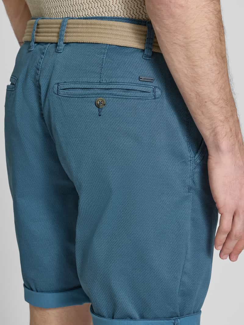 Lerros Bermuda met riem en achterzakken