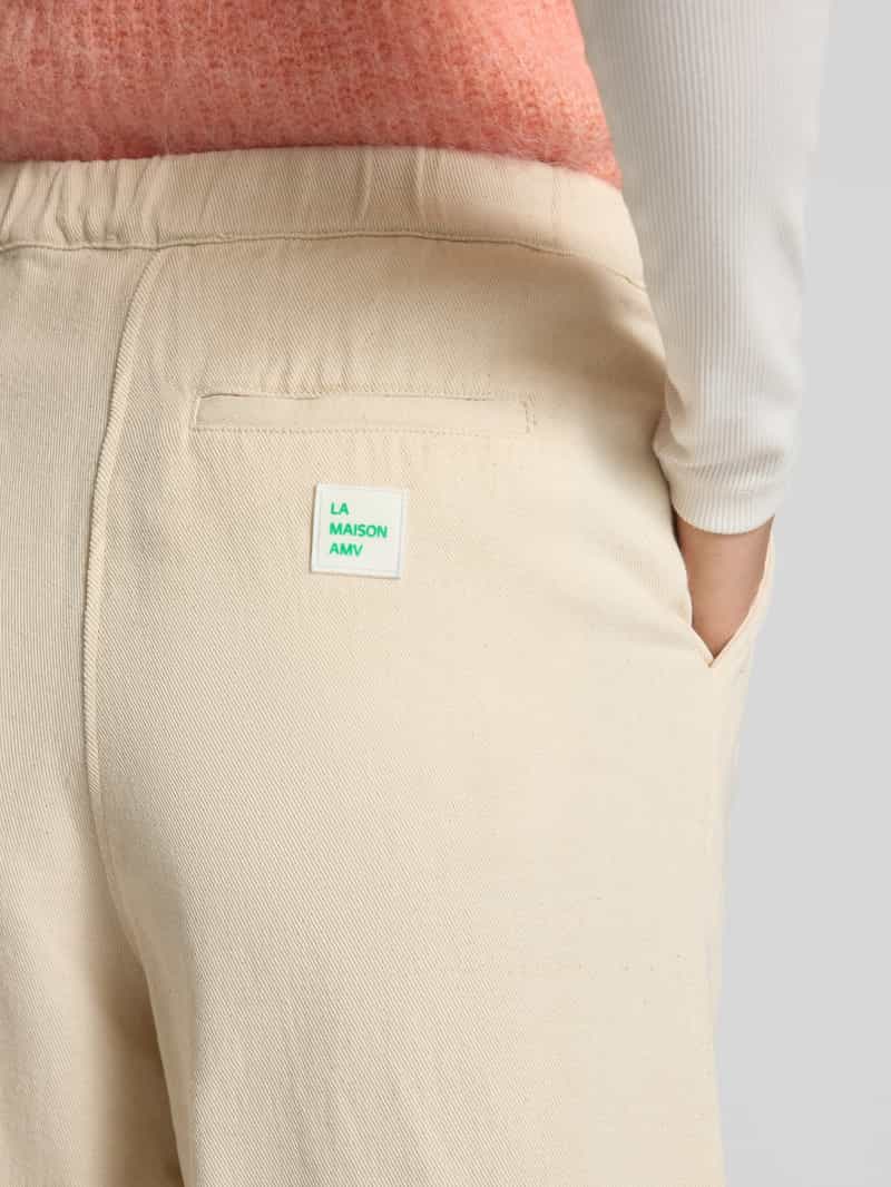 American vintage Wide leg bandplooibroek met steekzakken model 'AFAZ'