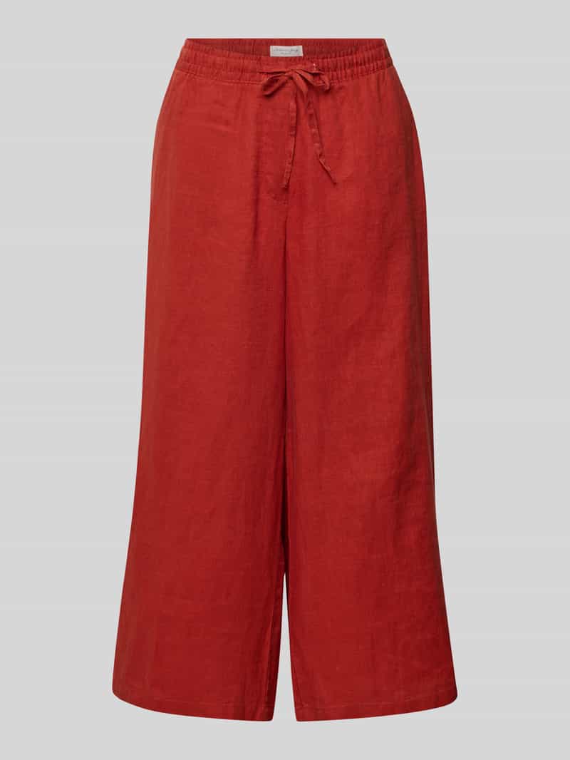 Christian Berg Woman Wide leg stoffen broek met tunnelkoord
