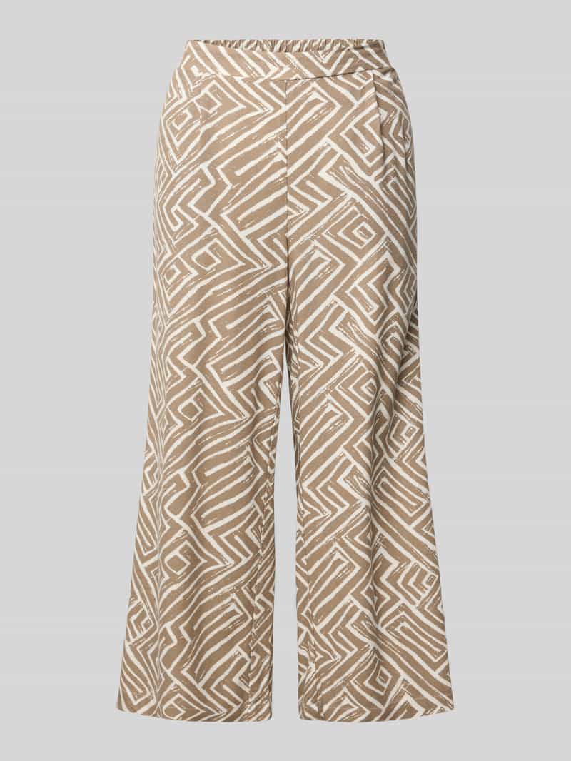Vero Moda Loose fit wijde broek van een mix van viscose en linnen model 'MYMILO'