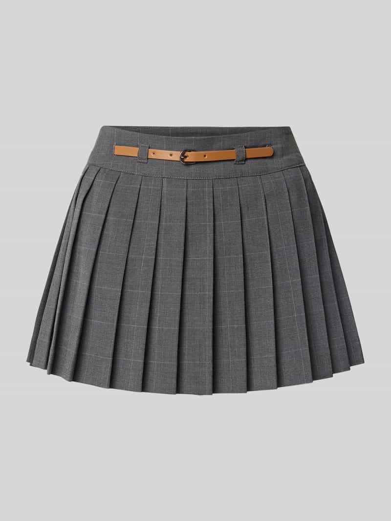 Only Uitlopende minirok met plooien model 'LENIA'
