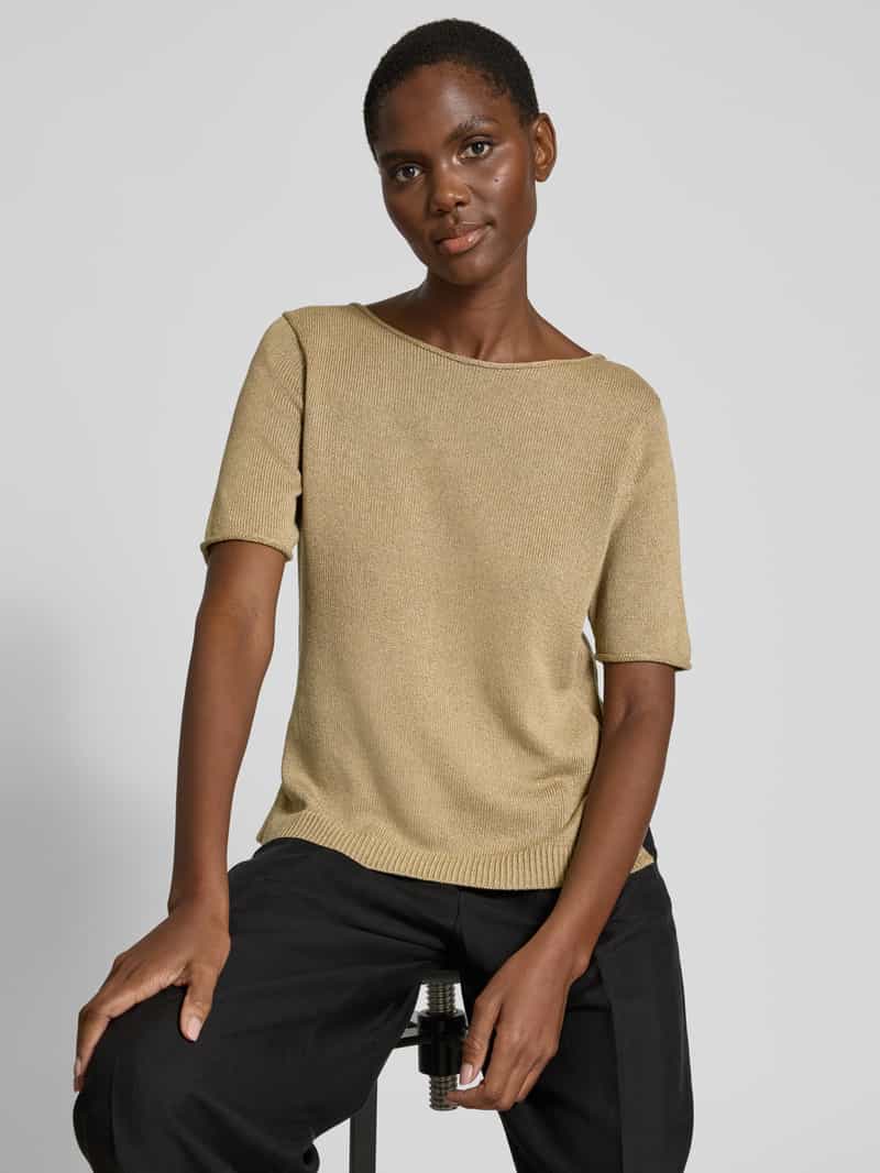Marc O'Polo Regular fit gebreide pullover van een mix van katoen en linnen