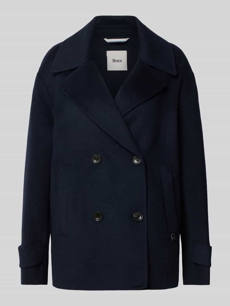 BRAX Regular fit wollen jack met reverskraag model 'Oxford'