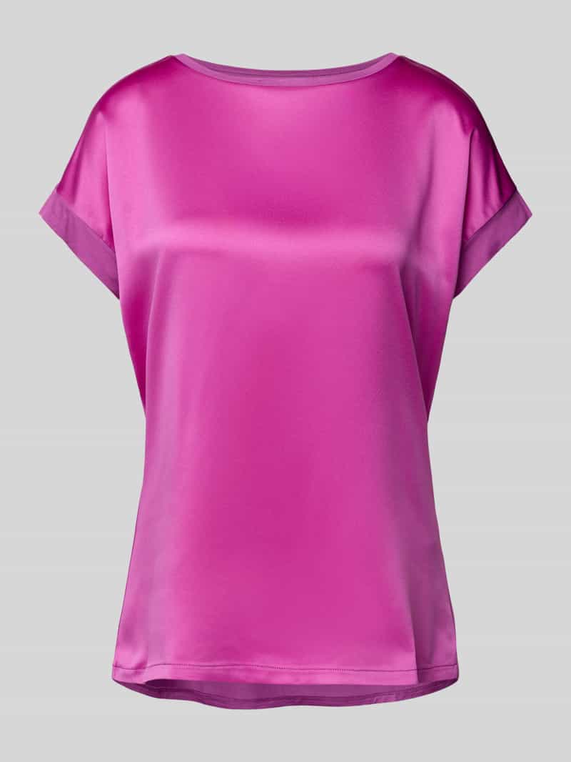 Christian Berg Woman Blouseshirt met geribde ronde hals