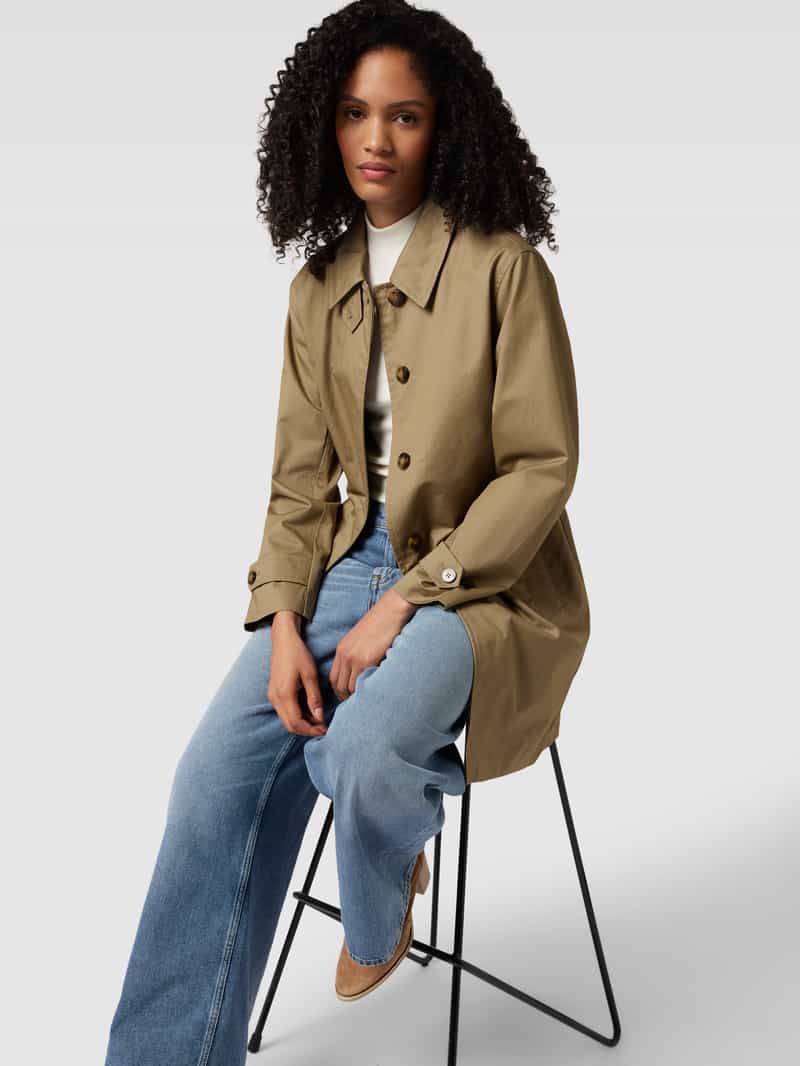 Gant Lange jas met platte kraag model 'CAR COAT'