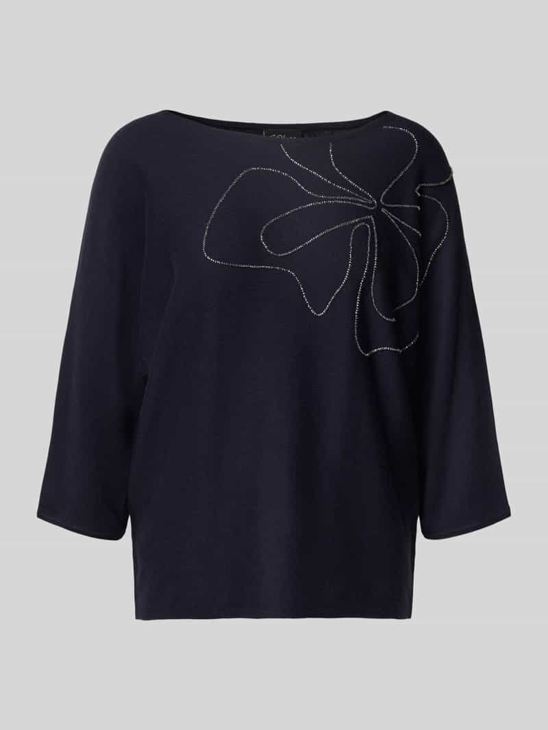 s.Oliver BLACK LABEL Relaxed fit gebreide pullover van katoenmix