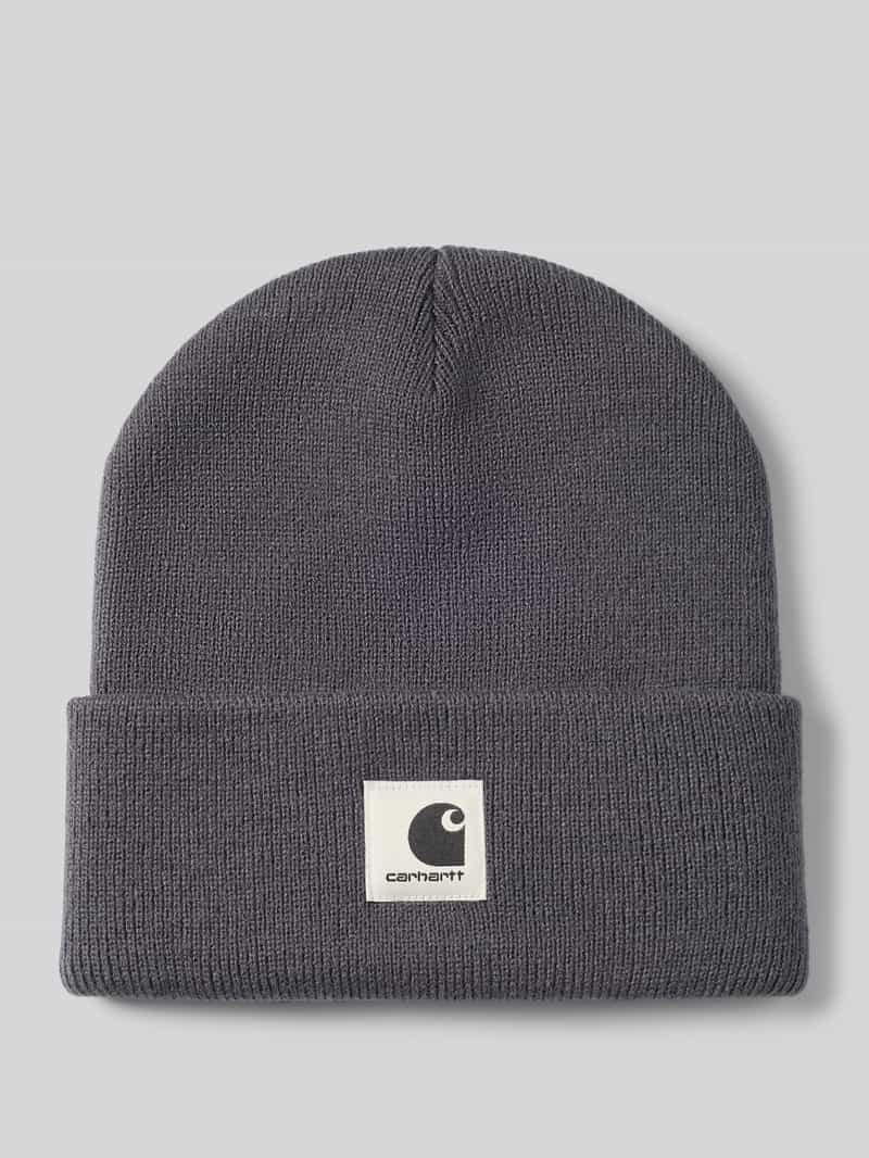 Beanie met labelpatch model 'Ashley'