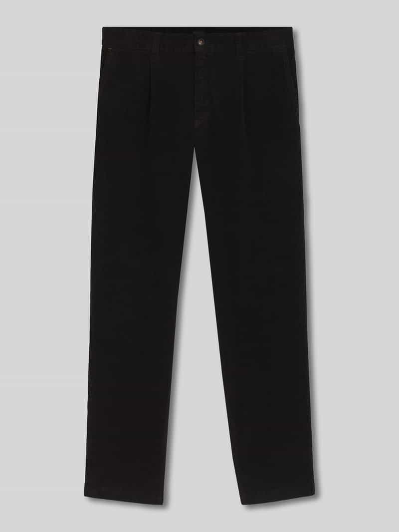 Boss Orange Tapered corduroy broek van katoenmix model
