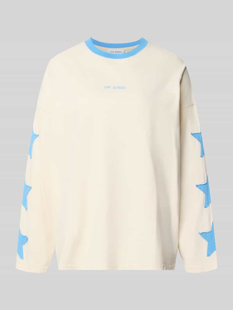 OH APRIL Longsleeve met labelprint model 'Venetia'