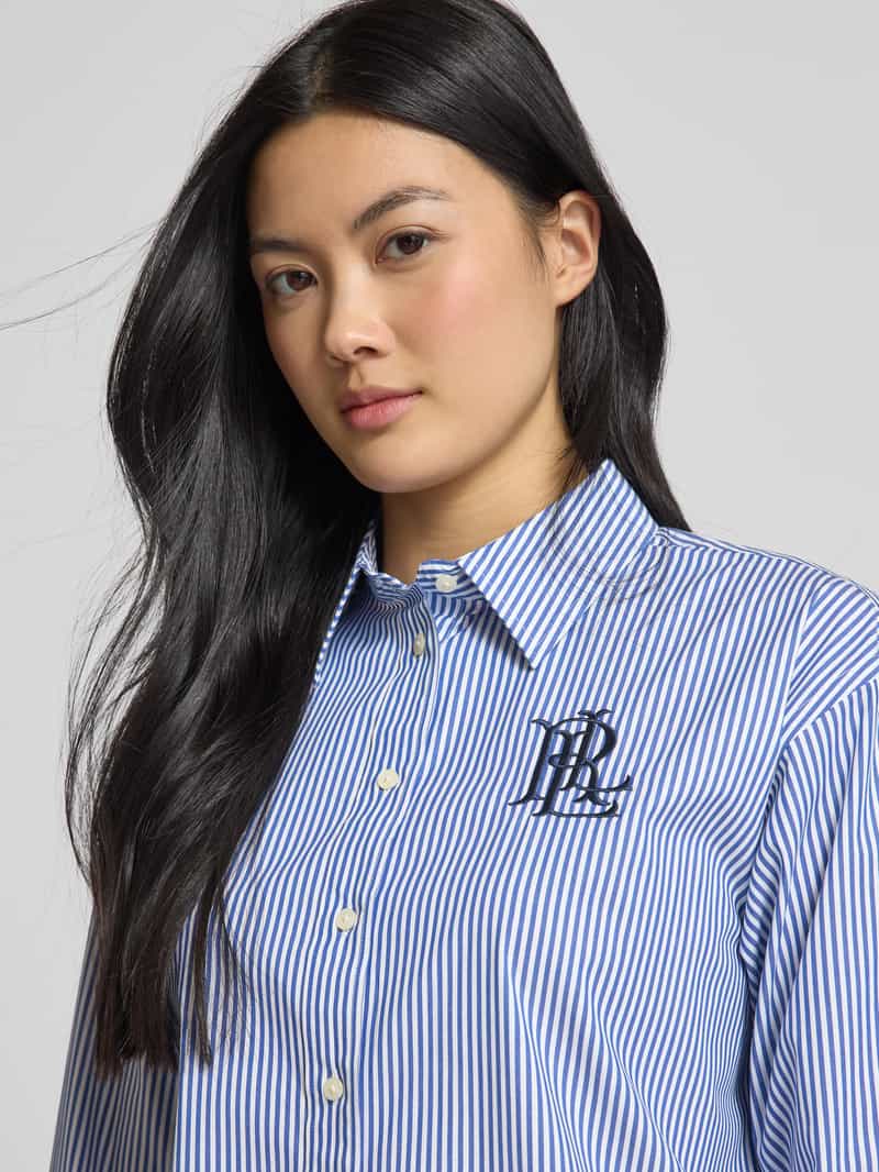 Lauren Ralph Lauren Regular fit overhemdblouse met logostitching model 'KOTTA'