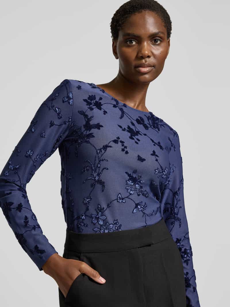 FREE QUENT Shirt met lange mouwen in semi-transparant design model 'BISKA'