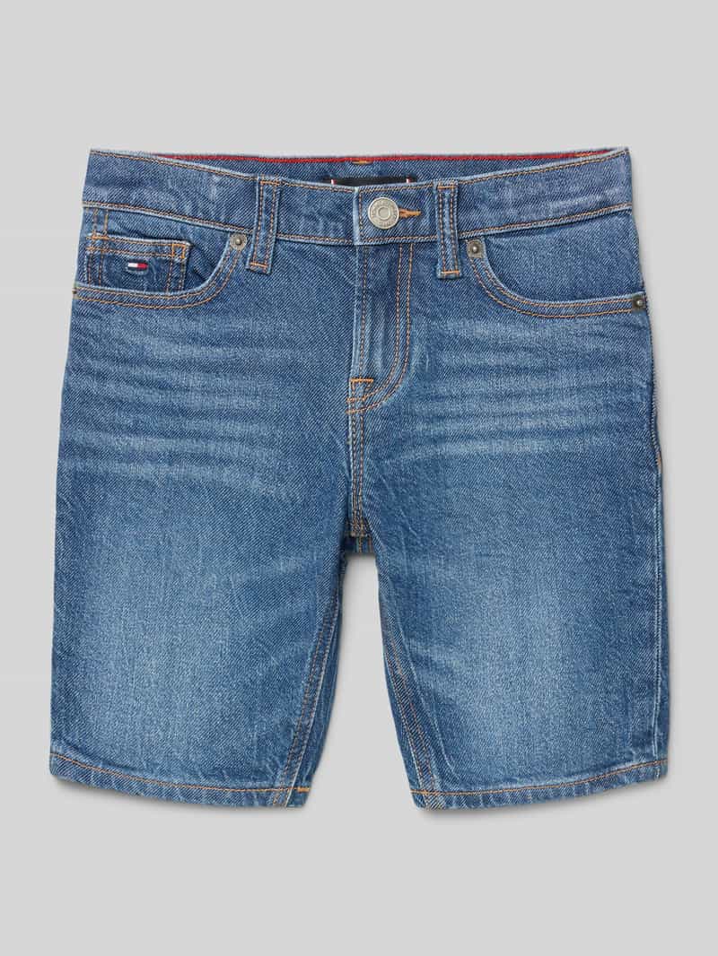 Tommy Hilfiger Kids Korte jeans met logostitching model 'SCANTON'