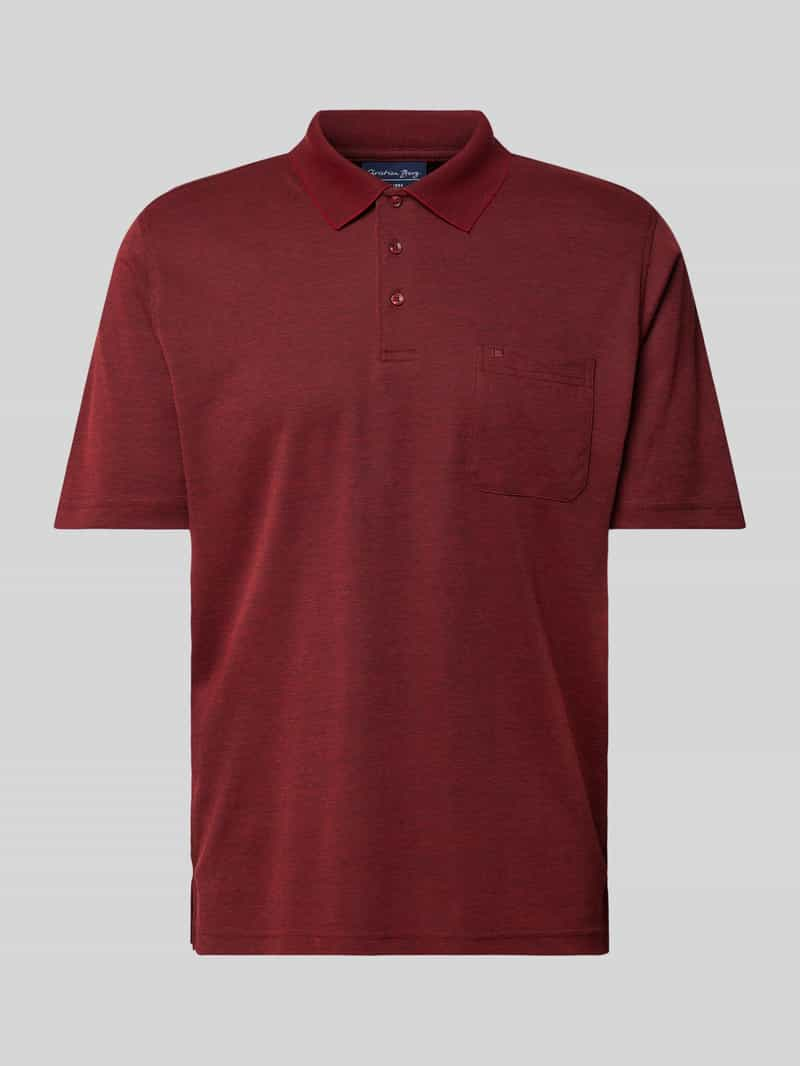 Christian Berg Men Regular fit poloshirt met borstzak