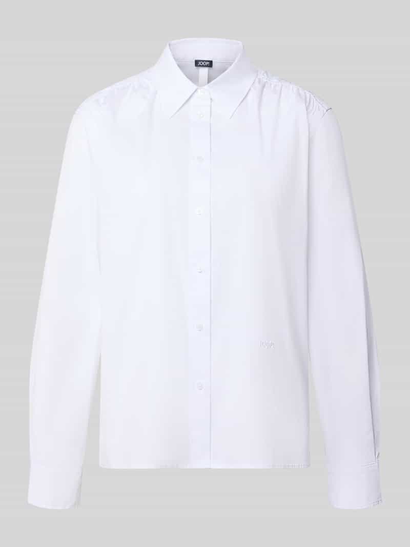 Joop! Regular fit blouse met lange mouwen van katoenmix