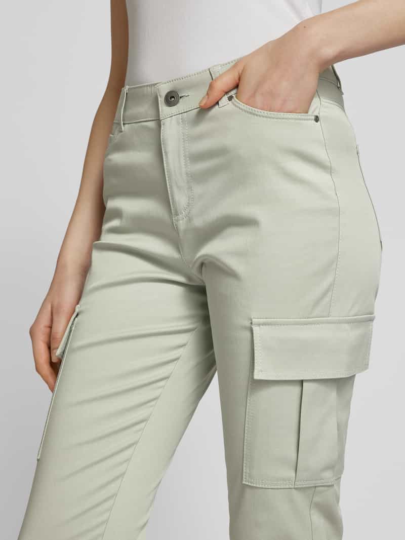 Christian Berg Woman Skinny fit cargobroek met riemlussen