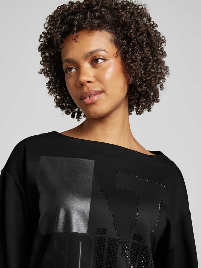 monari Sweatshirt met statementprint