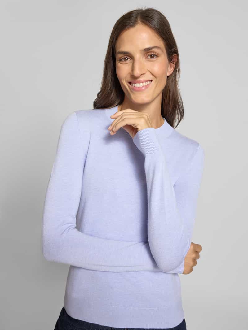 Christian Berg Woman Gebreide pullover van viscosemix met ronde hals